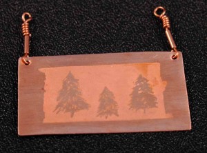 Three Trees Pendant - custom order