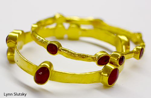 22k Gold and Rubies Bracelets