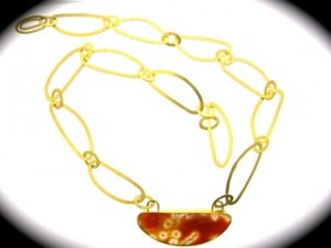 Gold and Jasper necklace, Wendy Jo New