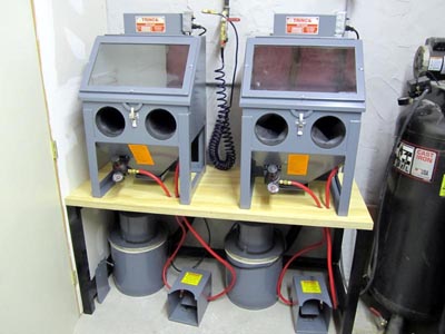 Small Sand Blaster Cabinet, Mini-Sandblaste, Benchtop Sandblasting