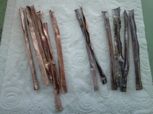 Copper strips