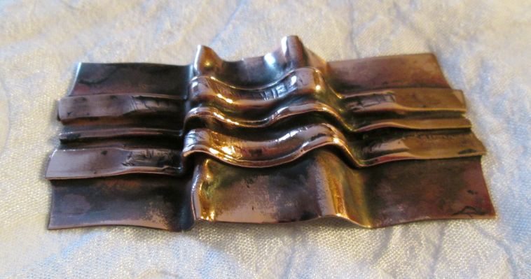 Fold Formed Copper Piece