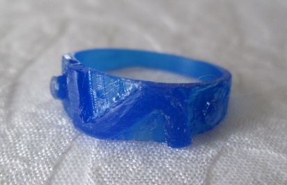 rough wax ring for casting (after some finishing work)